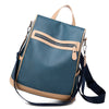 Waterproof PU Leather Shoulder Bag and Travel Backpack