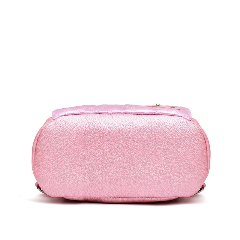 Luxury Cute Bear Keychain Oxford Travel Bag and Backpack-Backpacks-Innovato Design-White-Innovato Design