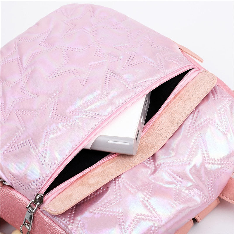 Luxury Cute Bear Keychain Oxford Travel Bag and Backpack-Backpacks-Innovato Design-White-Innovato Design