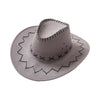 Mom & Daughter Retro Stitched Pattern Cowboy Hat with Adjustable Chin Tie