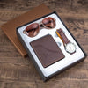 Men Quartz Watch, Folding Wallet, Sunglasses Family Gift Set