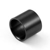 18mm Matte Silver-Plated and Black-Plated Titanium Fashion Finger Rings-Rings-Innovato Design-Black-8-Innovato Design