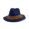 Vintage Straw Sun Hat with Tassel-Hats-Innovato Design-Navy Blue-Innovato Design