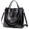 Vintage Casual PU Leather Tote Bag, Shoulder Bag, Crossbody Bag and Handbag