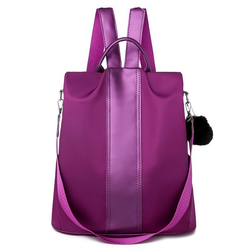 Preppy Style School Bag and Oxford Backpack-Backpacks-Innovato Design-Purple-Innovato Design