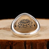 Six Words Buddha Mantra Signet 925 Sterling Silver Vintage Biker Ring-Gothic Rings-Innovato Design-7-Innovato Design