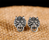Gothic Wolf Head 925 Sterling Silver Vintage Steampunk Rock Fashion Earrings-Earrings-Innovato Design-Innovato Design