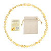 Natural Amber Stone Bead Accessory Necklace