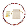 Natural Amber Stone Bead Baby Accessory Necklace