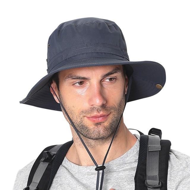 Breathable Waterproof Quick-drying Bucket Hat-Hats-Innovato Design-Dark Blue-Innovato Design