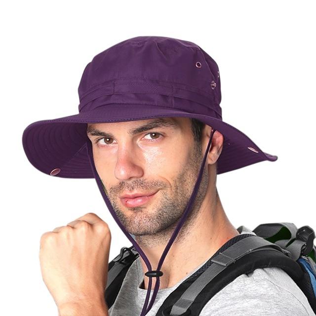 Breathable Waterproof Quick-drying Bucket Hat-Hats-Innovato Design-Purple Red-Innovato Design