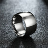 12mm Glossy Face Stainless Steel Punk Ring