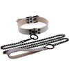 Chain Traction Collar Choker Leather Gothic Punk Harajuku Necklace-Necklace-Innovato Design-Black-Innovato Design