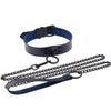 Chain Traction Collar Choker Leather Gothic Punk Harajuku Necklace-Necklace-Innovato Design-Dark Blue-Innovato Design