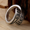 Geometric Design 925 Sterling Silver Adjustable Vintage Punk Rock Ring-Rings-Innovato Design-Innovato Design