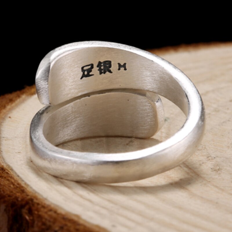 Geometric Design 925 Sterling Silver Adjustable Vintage Punk Rock Ring-Rings-Innovato Design-Innovato Design
