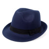 Wool Felt Trilby Hat with Black Hatband-Hats-Innovato Design-Black-Innovato Design