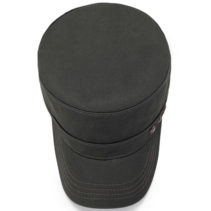 Casual Buckled Adjustable Snapback Cadet Patrol Military Hat with Three Stars Emblem-Hats-Innovato Design-Navy Blue-Innovato Design