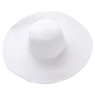 Summer Foldable Floppy Wide Brim Straw Sun Hat-Hats-Innovato Design-White-Innovato Design