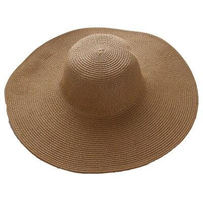 Summer Foldable Floppy Wide Brim Straw Sun Hat-Hats-Innovato Design-Khaki-Innovato Design