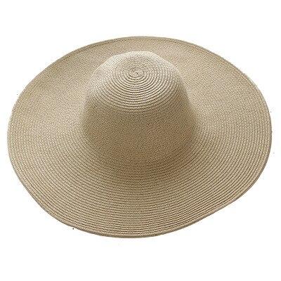 Summer Foldable Floppy Wide Brim Straw Sun Hat-Hats-Innovato Design-Beige-Innovato Design