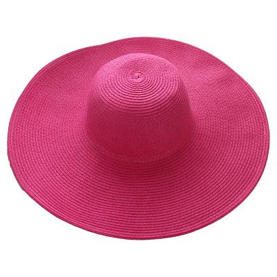 Summer Foldable Floppy Wide Brim Straw Sun Hat-Hats-Innovato Design-White-Innovato Design