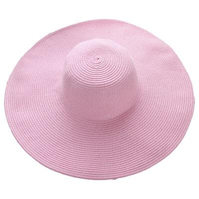 Summer Foldable Floppy Wide Brim Straw Sun Hat-Hats-Innovato Design-White-Innovato Design