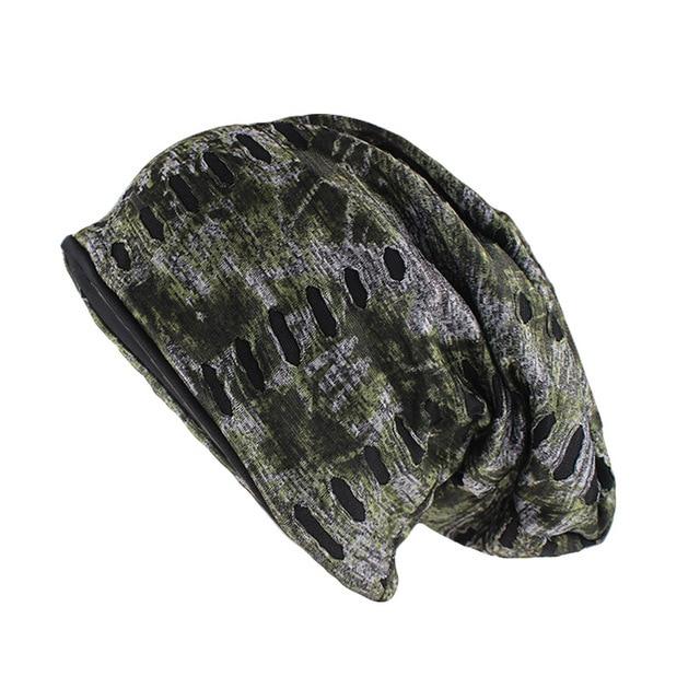 Hip-hop Retro Cotton Beanie or Skullie-Hats-Innovato Design-Army Green-Innovato Design