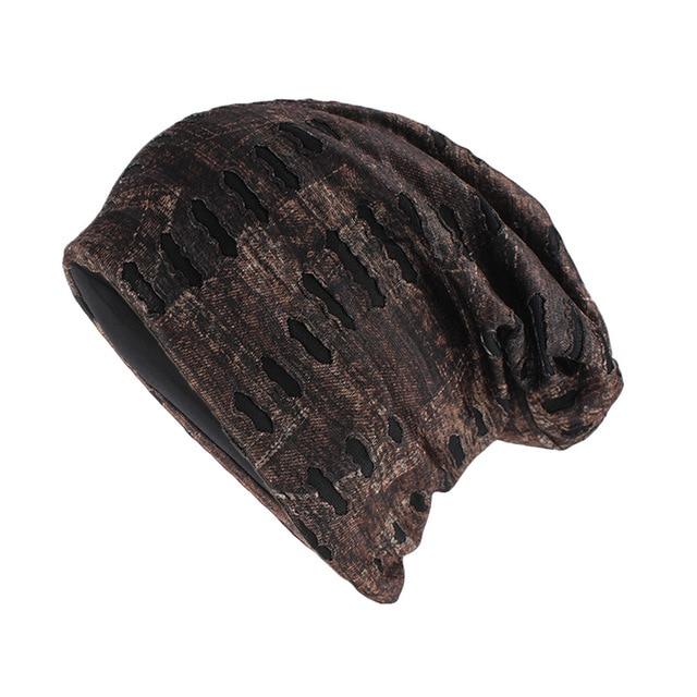 Hip-hop Retro Cotton Beanie or Skullie-Hats-Innovato Design-Brown-Innovato Design