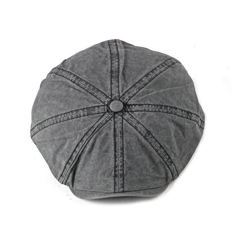 Casual Cotton Octagonal Newsboy Cap-Hats-Innovato Design-Army Green-Innovato Design