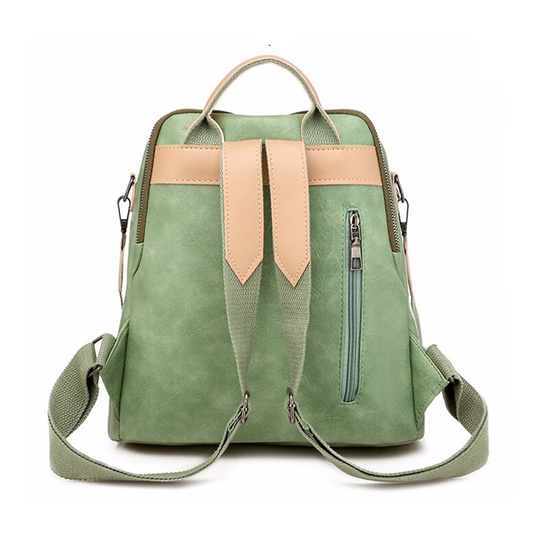 Large Capacity Fashion Quality Leisure Soft Leather Travel Bag-Backpacks-Innovato Design-Gray-Innovato Design