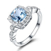 Birthstones and Cubic Zirconia 925 Sterling Silver Engagement Ring-Rings-Innovato Design-10-Topaz-Innovato Design