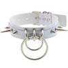Metal Spike Collar Choker Leather Gothic Punk Harajuku Necklace-Necklace-Innovato Design-White-Innovato Design