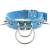 Metal Spike Collar Choker Leather Gothic Punk Harajuku Necklace-Necklace-Innovato Design-Light Blue-Innovato Design
