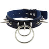 Metal Spike Collar Choker Leather Gothic Punk Harajuku Necklace-Necklace-Innovato Design-Dark Blue-Innovato Design