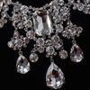 Big Rhinestone Necklace & Earrings Wedding Jewelry Set-Jewelry Sets-Innovato Design-Innovato Design