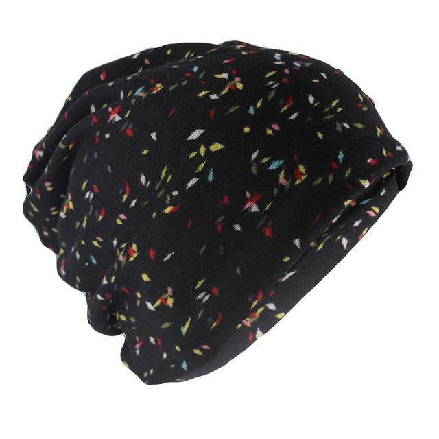 Hip-hop Geometric Beanie, Scarf or Skullie-Hats-Innovato Design-Black Red Yellow-Innovato Design