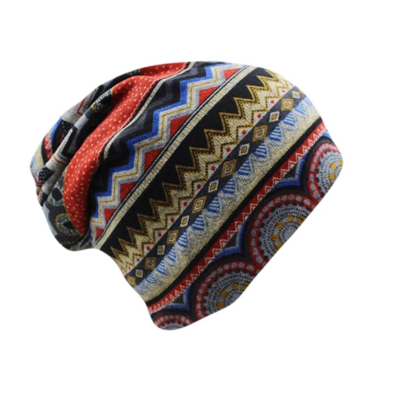 Hip-hop Geometric Beanie, Scarf or Skullie-Hats-Innovato Design-Blue-Innovato Design