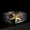 7mm Gold-Plated Star 925 Sterling Silver Vintage Punk Rock Retro Ring-Gothic Rings-Innovato Design-7-Innovato Design