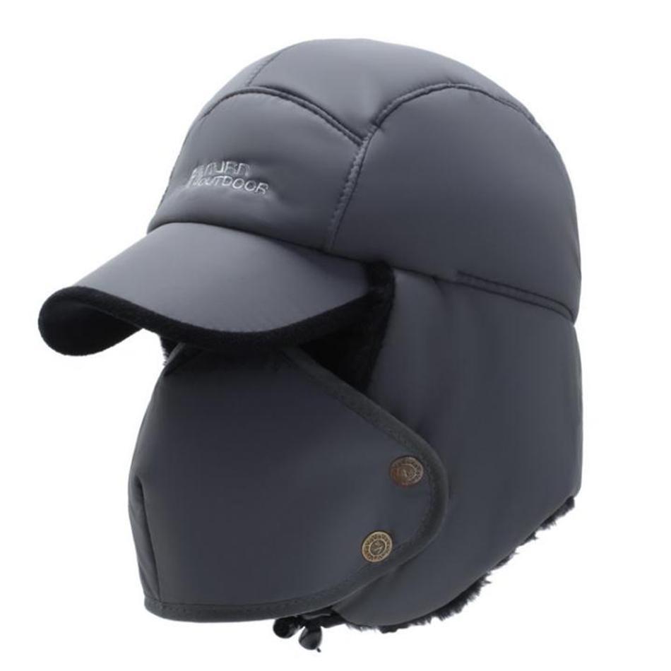 Cotton Bomber Hat with Earflaps-Hats-Innovato Design-Black-Innovato Design