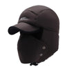 Cotton Bomber Hat with Earflaps-Hats-Innovato Design-Coffee-Innovato Design