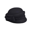 Australian Wool Pillbox Beret with Bow-Hats-Innovato Design-Black-Innovato Design