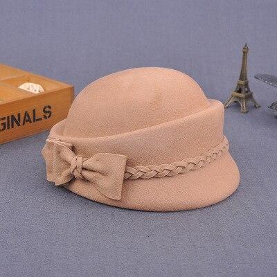 Australian Wool Pillbox Beret with Bow-Hats-Innovato Design-Red-Innovato Design