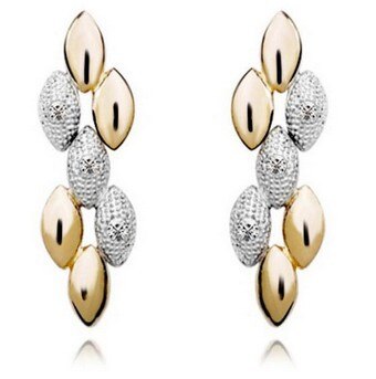 Wheat Rhinestone Necklace, Bracelet & Earrings Fashion Jewelry Set-Jewelry Sets-Innovato Design-Innovato Design