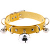 Metal Bell Choker Collar Leather Handmade Gothic Boho Necklace-Necklace-Innovato Design-Yellow-Innovato Design