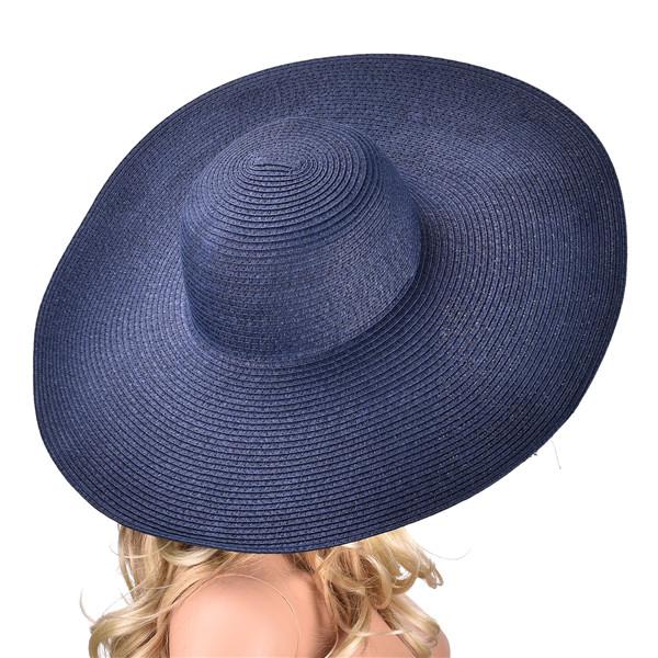Extra Large Wide Brim Floppy Straw Sun Hat-Hats-Innovato Design-Black-Innovato Design