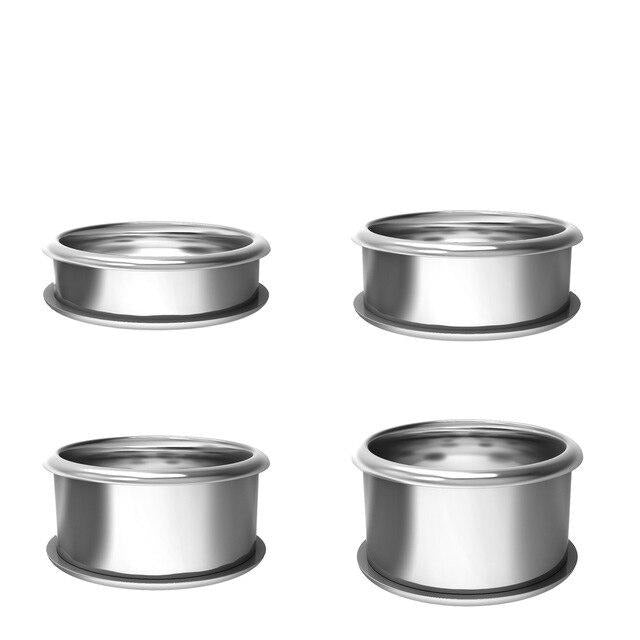 Women Stainless Steel, Aluminum, Stackable, Rotatable, and Interchangeable Rings-Rings-Innovato Design-Silver Set-10-Innovato Design