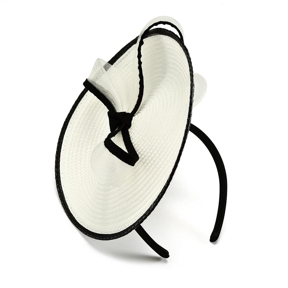 Vintage White Headband Pillbox Fascinator Hat with Bowknot-Hats-Innovato Design-Innovato Design