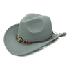Bull Skull Themed Cowboy Hat with Rope Beaded Hat Band-Hats-Innovato Design-Black-Innovato Design