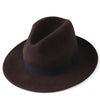 Wide Brim Vintage Australian Wool Felt Fedora Hat-Hats-Innovato Design-Gray-M-Innovato Design